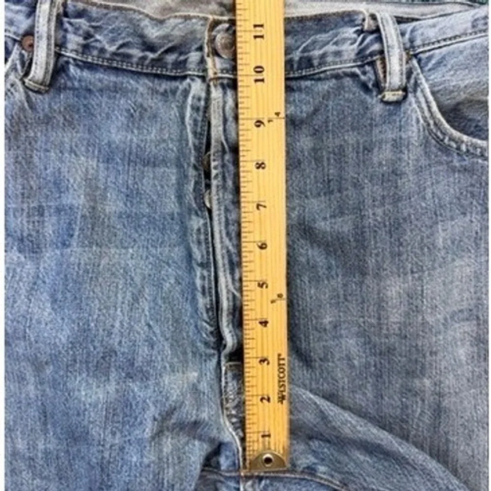 Polo Ralph Lauren Jeans Men 40x25 Blue Straight 018 Button Fly‎ Med Wash Denim